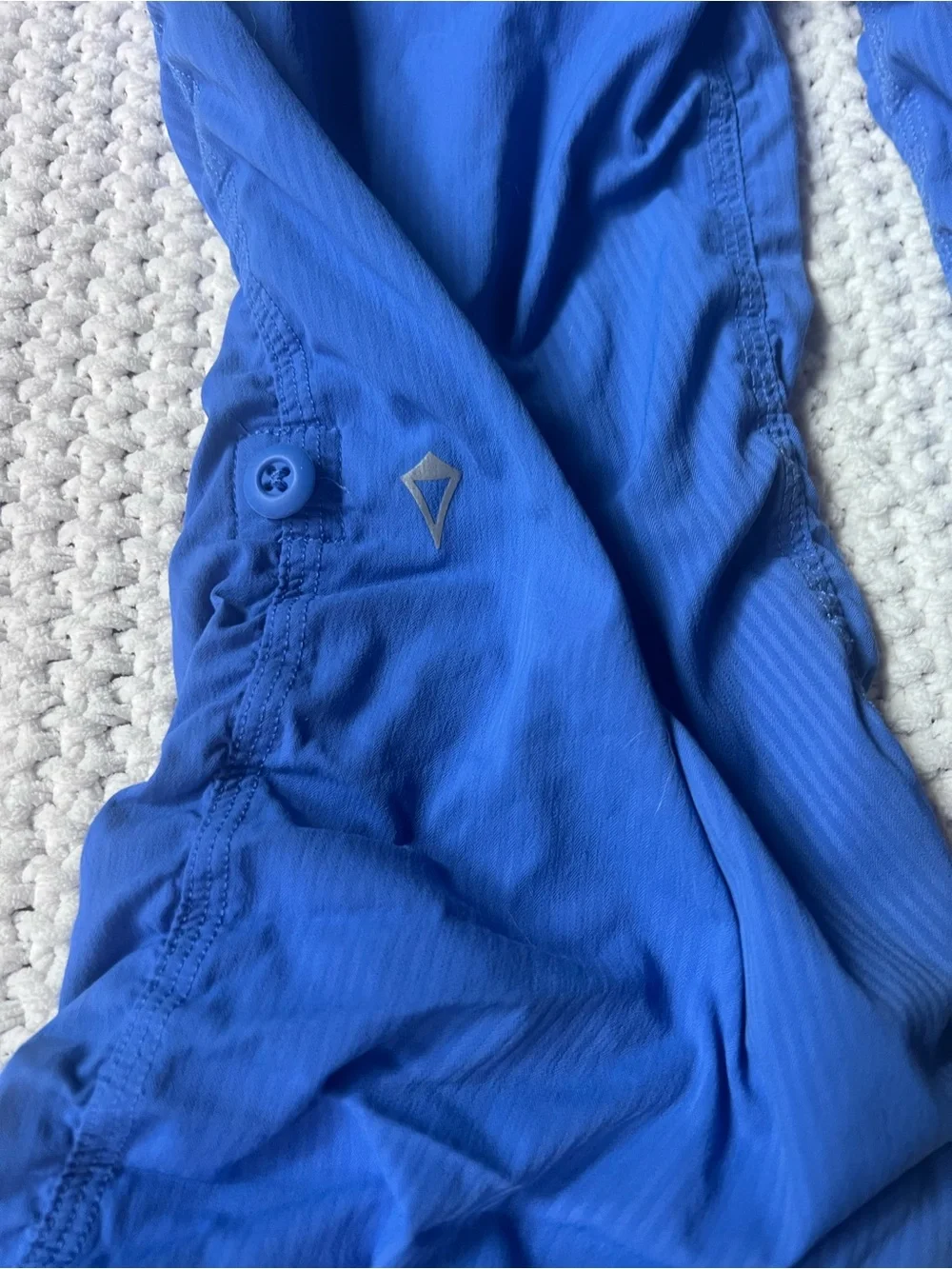 Ivivva Lululemon Dance Studio Pants Girls Blue Capri Rollup Option Size 6